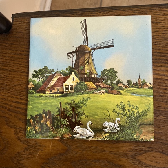 Four ceramic tile wall hanging from Holland - Picture 2 of 8